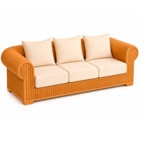Sofá 3 Plazas Médula Rattan "Chester"