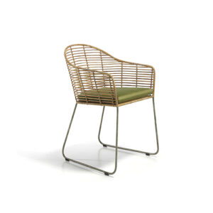 Sillón Comedor Rattan & Forja "Bali"