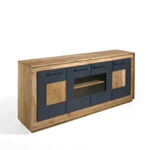 Aparador madera acacia & metal lacado "Tower"