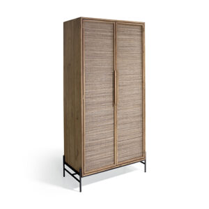 Armario madera teca reciclada & fibra coco "Coco"