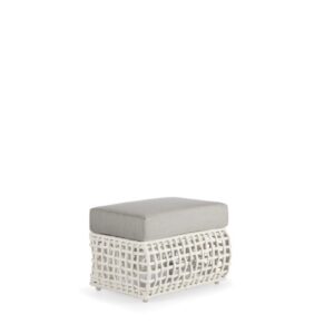 Banqueta "Dynasty" Fibra Artifical & Aluminio