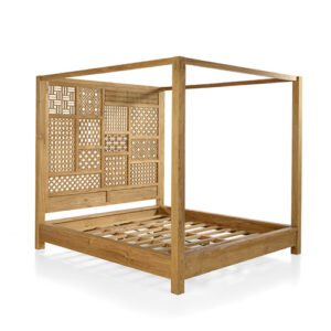 Cama Baldaquino madera teca "Orient" 200
