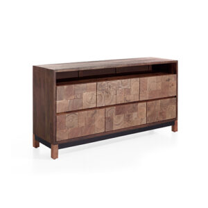 Cómoda madera acacia & metal "Bruno"