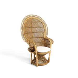 Sillón "Emmanuel" pátina miel antic con cojín