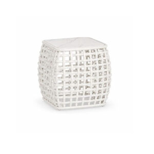 Mesa Rincón "Dynasty" 50x50 Fibra Artifical & Aluminio