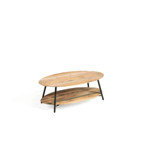 Mesa centro madera oval "Louvre"
