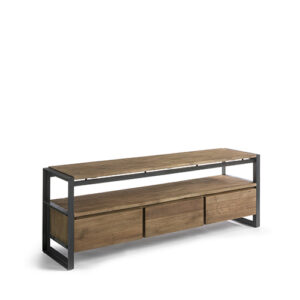 Mueble TV madera teca reciclada & forja "Fendy"