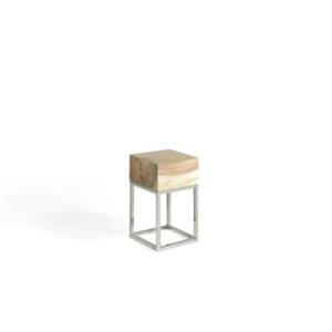 Pedestal madera & metal "Fola" pequeño