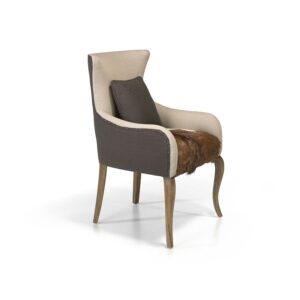 Sillón Auxiliar "Megeve Goatskin Brown"