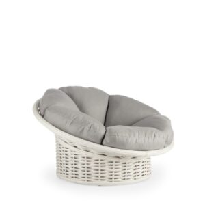 Sillón Relax "Papasan" Fibra Artifical & Aluminio