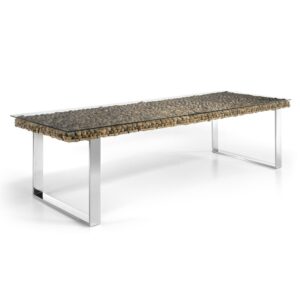 Mesa Comedor "Atlantic Driftwood" 220 cms con cristal