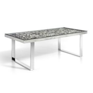 Mesa Comedor "Atlantic Shell" 220 cms con cristal