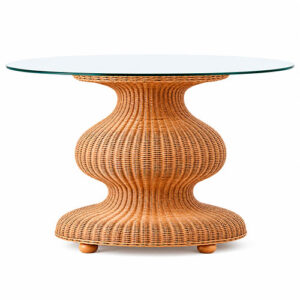 Mesa Comedor Médula Rattan "Manhattan" Redonda