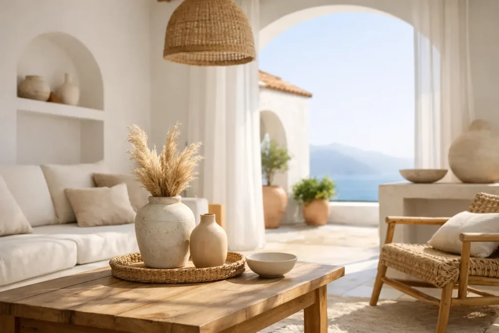Muebles mediterráneos para vivir la luz