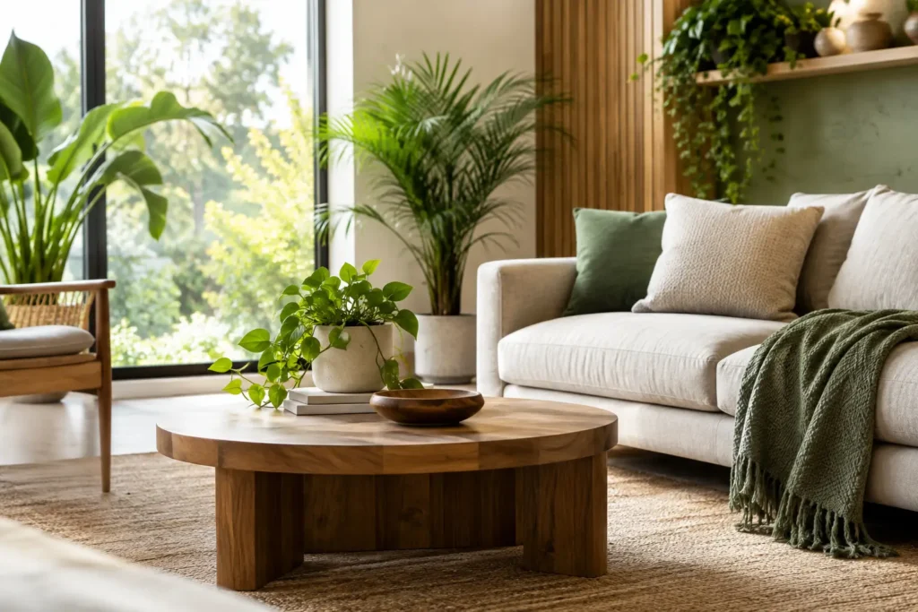 Decoración biofílica para una casa serena