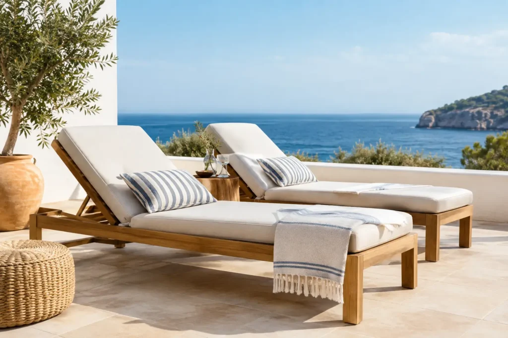 Guía para comprar tumbonas con estilo mediterráneo